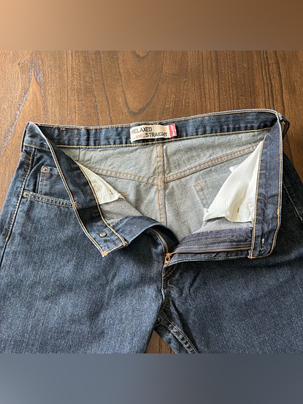 Levi's 559 Men's Indigo “Relaxed Straight” Jeans - 34/30 - Picture 5 of 10